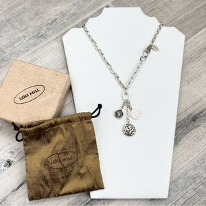 Louis Hill Sterling Silver Link Pendant Charm Dangle Necklace